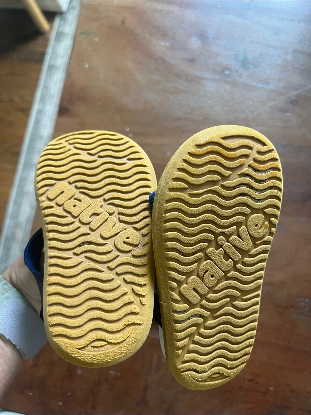 Native Navy Blue Velcro sandals